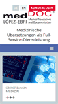 Mobile Screenshot of meddoc-translations.de